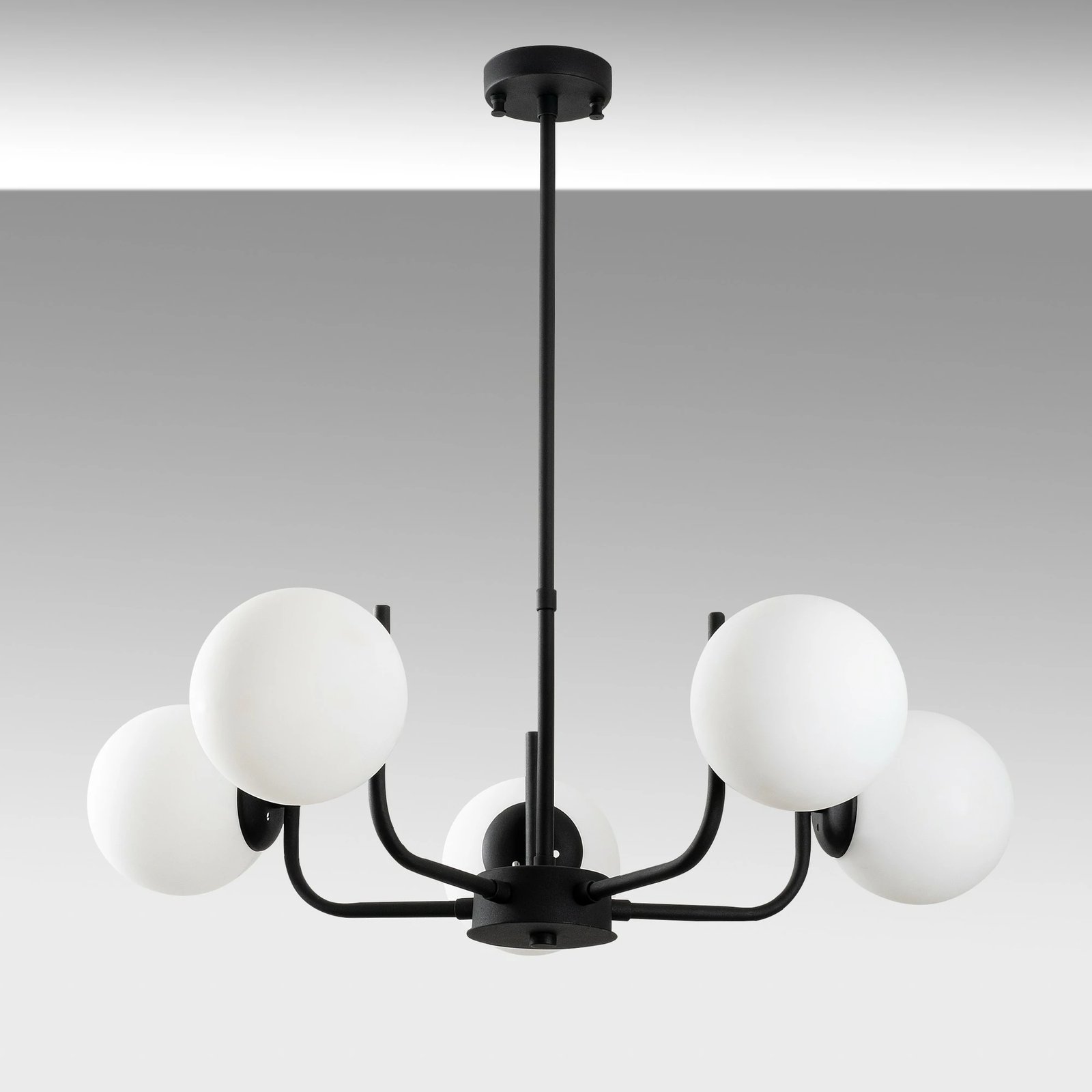 Llambë tavani Opviq, Antler, e zezë, 69cm