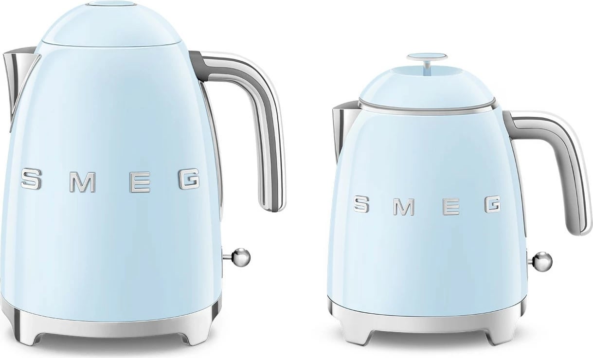 Ibrik elektrik SMEG KLF05PBEU mini, 1400W, 0.8L, kaltër