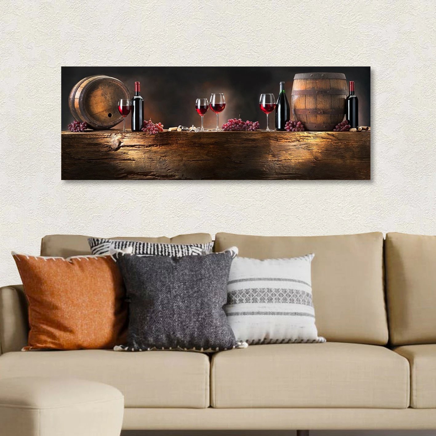 Pikturë dekorative në kanavacë, shumëngjyrëshe, Wallity KNV4426_3080, 30x80cm