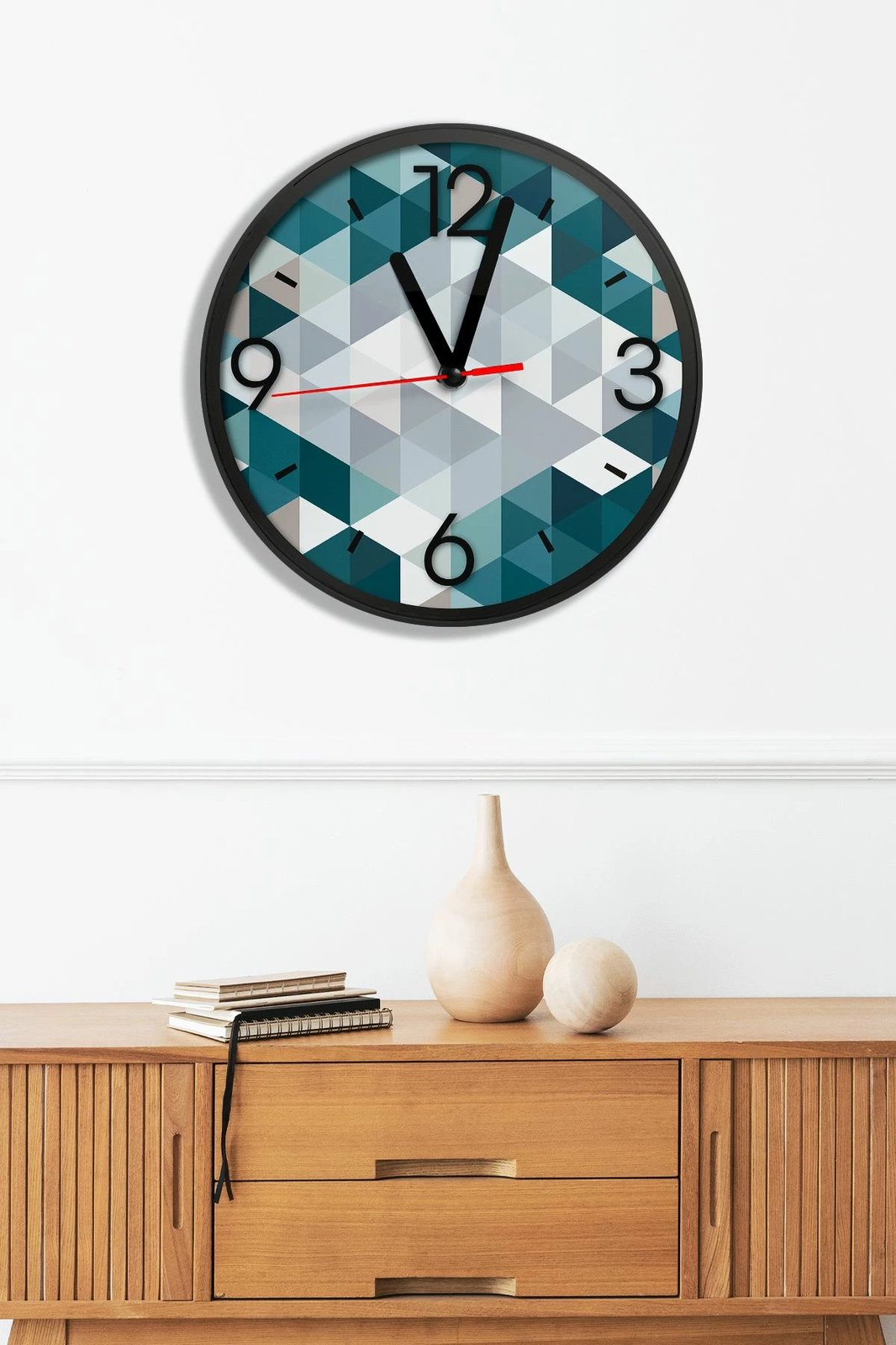 Orë dekorative MDF, shumëngjyrëshe, Wallity, Artavessa3Dclock15