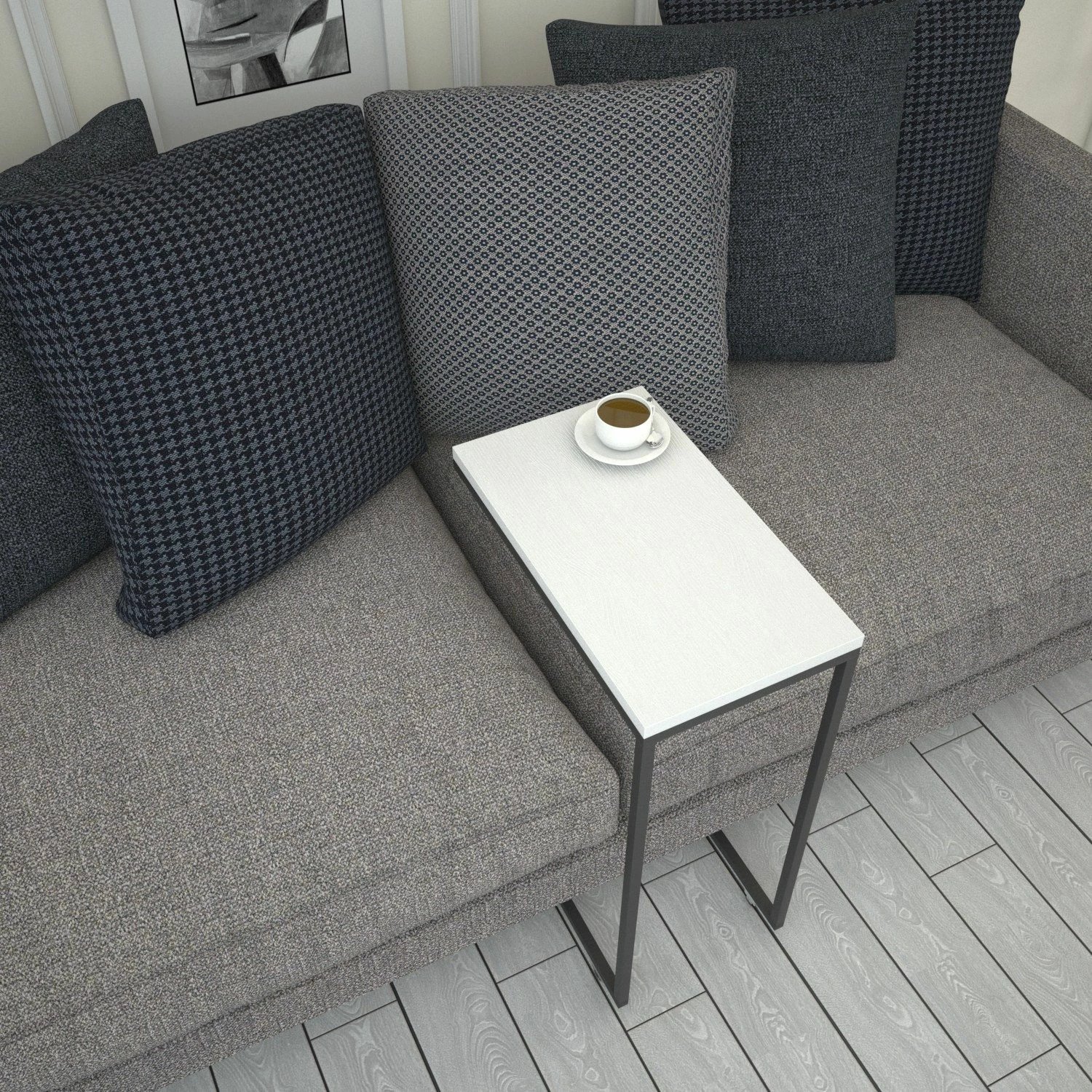 Tavolinë anësore Hanah Home, Callen, e bardhë