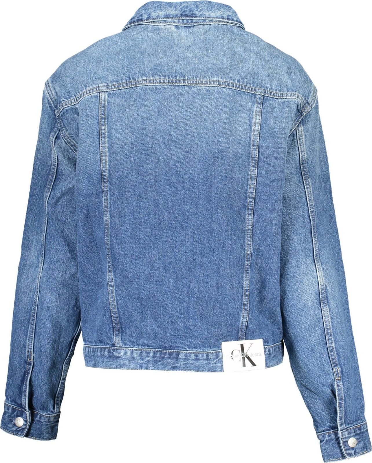 Jakne xhins për femra Calvin Klein, e kaltër e çelur