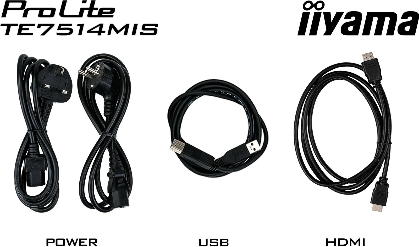 Monitor interaktiv iiyama ProLite TE7514MIS-B2AG 75 inç 4K UHD Wi-Fi i zi