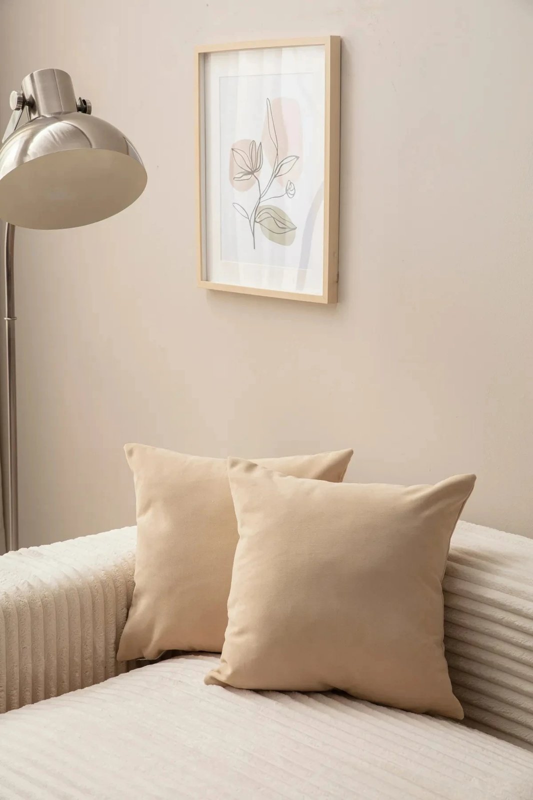 Set mbulesash për jastëkë (2 copë), ngjyrë bezhë, Evila Originals