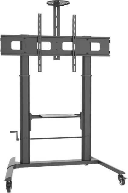 Karrocë mobile për tabela interaktive Techly 364491, për ekrane 52-110 inç, 120kg, e zezë