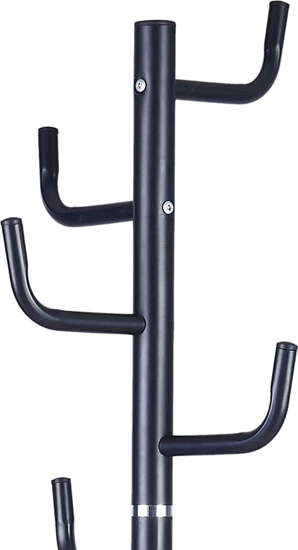 Stendë për pallto Lorenda, metal, bazë mermeri, e zezë, 37x175cm