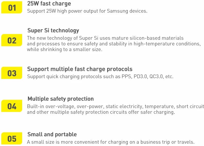 Karikues muri Baseus Super Si 1C, 25W, USB Type-C, i zi