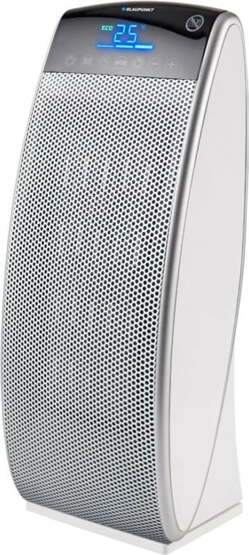 Ngrohës me ventilator Blaupunkt FHD601, 2000 W, termostat elektronik, timer, oscilim, për dhoma deri 25 m², argjendtë/bardhë