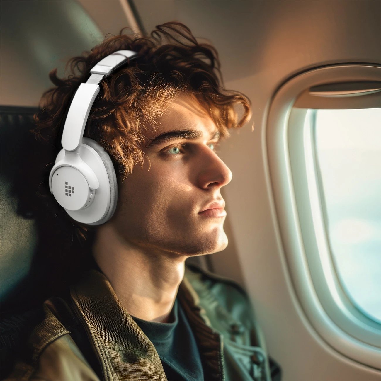 Kufje Tronsmart Sounfii Q20 ANC, Bluetooth 5.3, On-Ear, të bardha