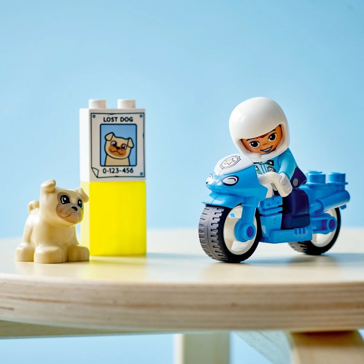 Set lodrash LEGO DUPLO Police Motorcycle 10967, për fëmijë, 5 pjesë, Blu Set lodrash LEGO DUPLO Police Motorcycle 10967, për fëmijë, 5 pjesë, Blu