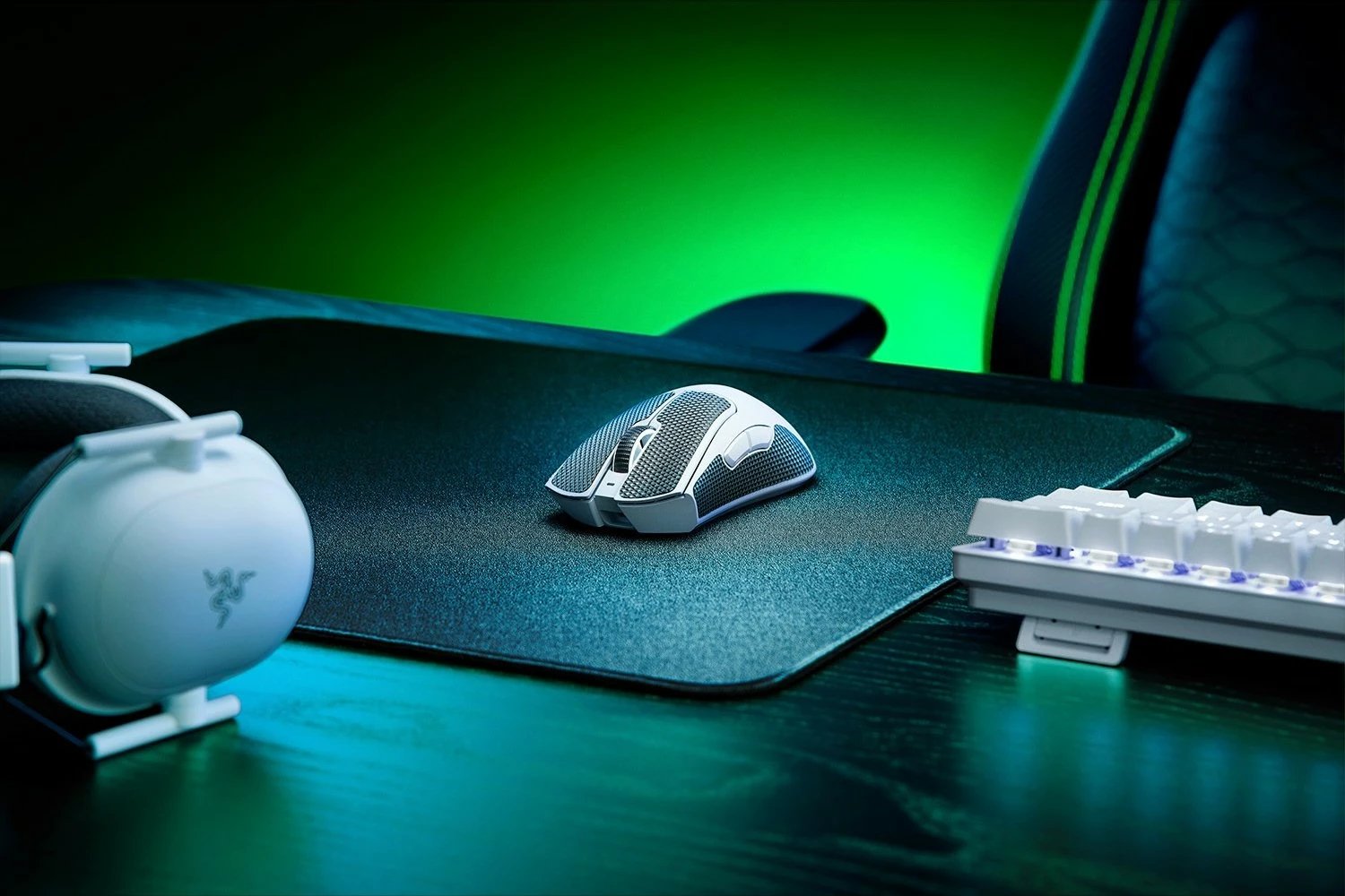 Maus Razer DeathAdder V3 Pro, wireless, 30000 DPI, i bardhë
