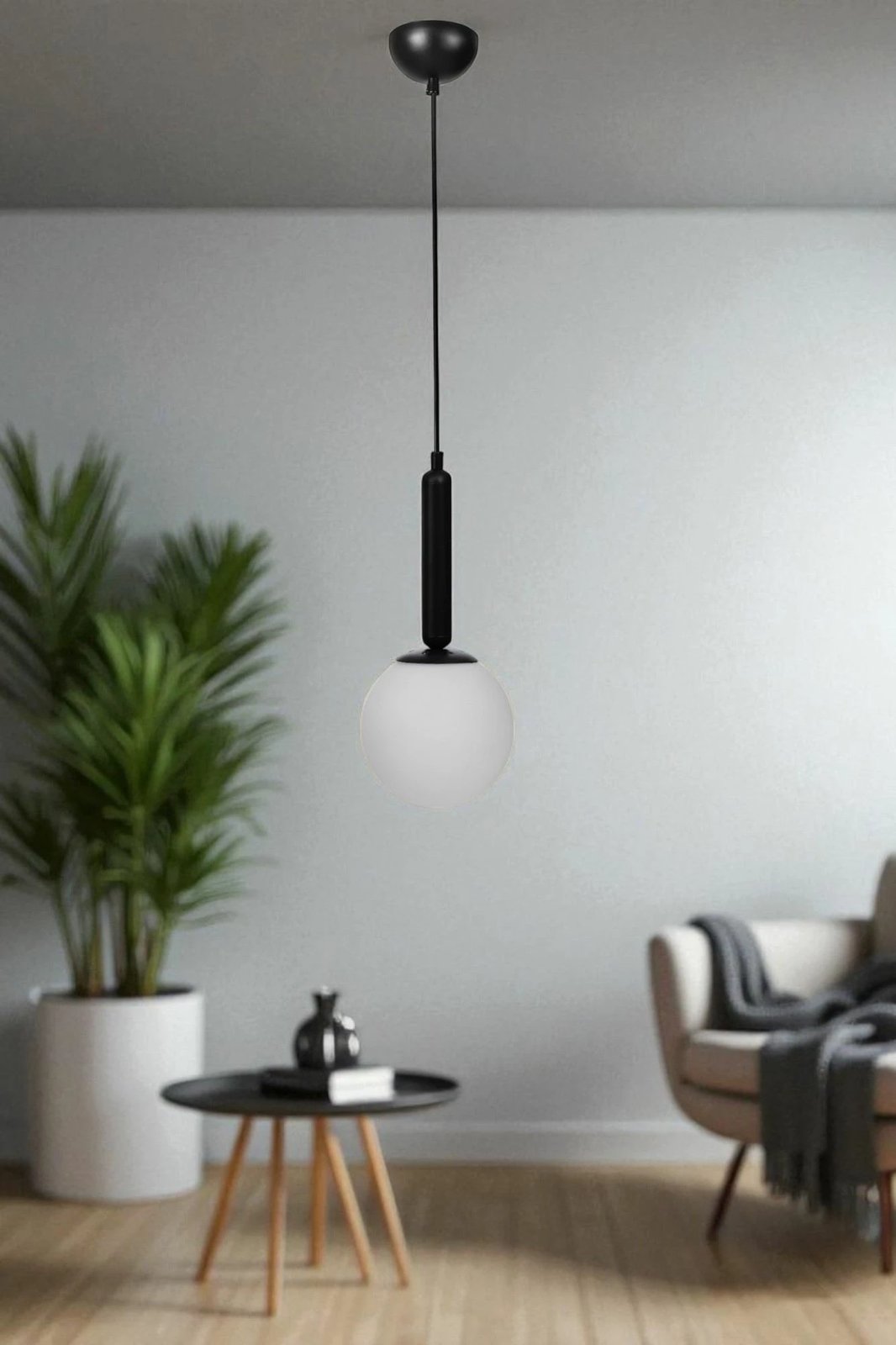 Llambë tavani Opviq, 9057-1, metal dhe xham, e bardhë/zezë Llambë tavani Opviq, 9057-1, metal dhe xham, e bardhë/zezë