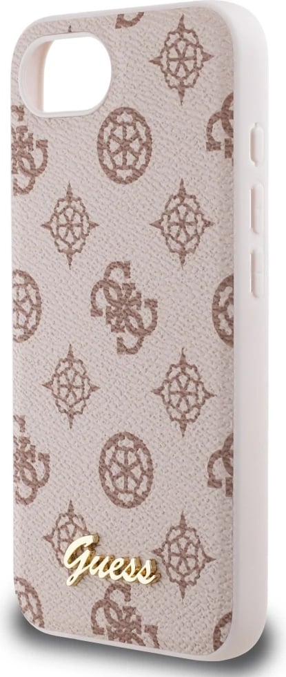 Mbështjellës Guess Peony Script Logo MagSafe për iPhone 16e, Kafe Mbështjellës Guess Peony Script Logo MagSafe për iPhone 16e, Kafe