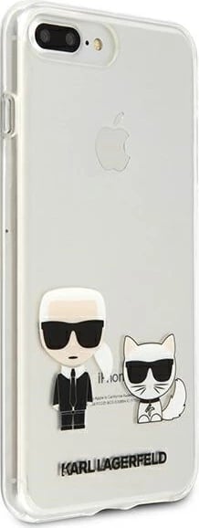 Mbështjellës Karl Lagerfeld Karl & Choupette për iPhone 7/8 Plus, Transparent
