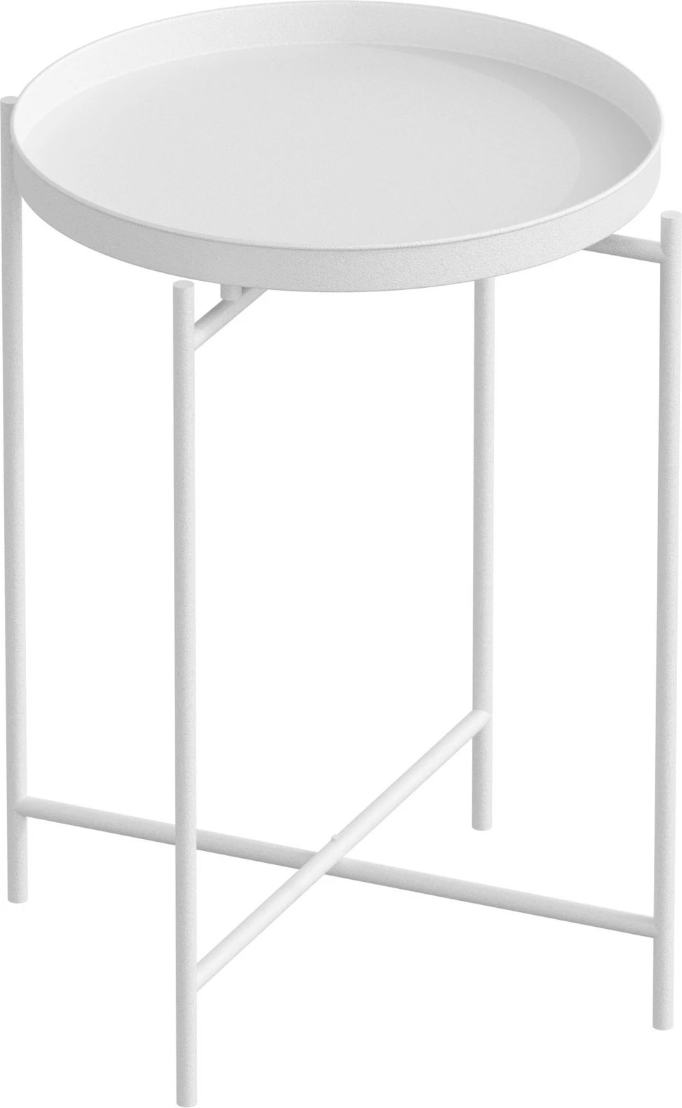 Tavolinë kafeje Hanah Home, Shb-007-B, e bardhë, metal