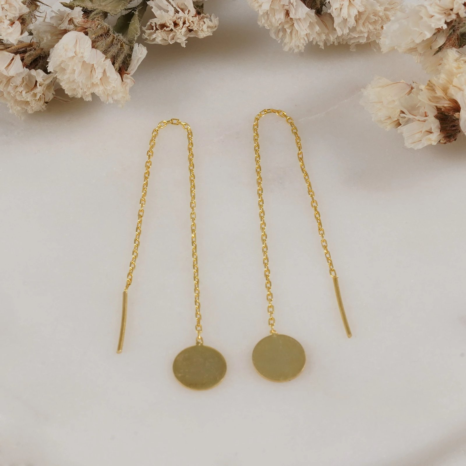 Vathë të hollë prej argjendi, ngjyrë ari, Jumeon 10686G