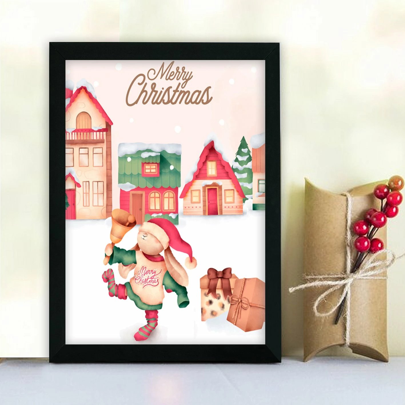 Pikturë dekorative MDF me kornizë, shumëngjyrëshe, Wallity, SC18623, 24x29cm