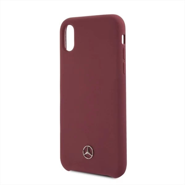 Mbështjellës Mercedes Silicone Line për iPhone X/XS, Kuq