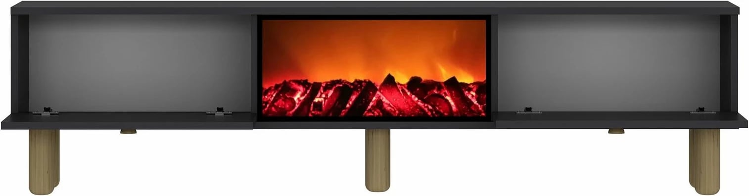 Komodë TV me oxhak Dario Bohem, ngjyrë antracit, Skye Decor