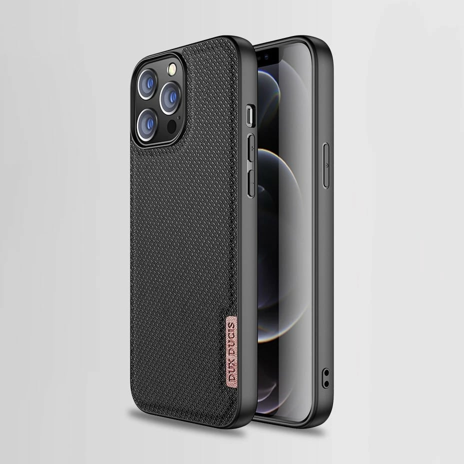 Mbështjellës Dux Ducis Fino për iPhone 13 Pro Max, najlon, Gri