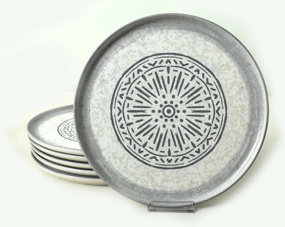 Set pjatash shërbimi (6 copë), Hermia Concept, ngjyrë e bardhë mat, 28cm