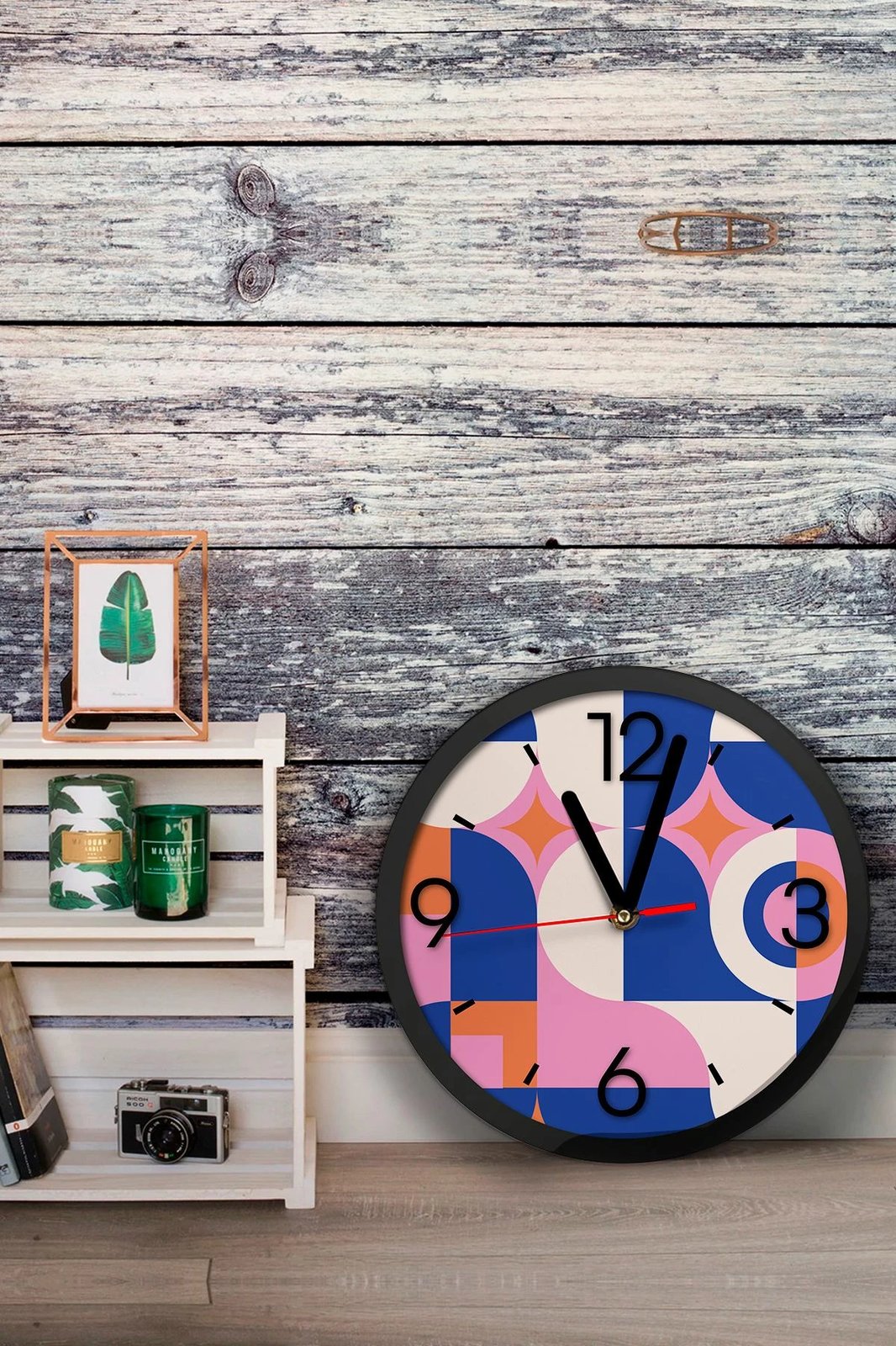 Orë muri dekorative MDF, shumëngjyrëshe, Artavessa3Dclock21