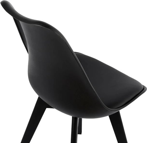 Karrige Vegas FH0033.32 polipropilenë-PU-e zezë 47,5x55x82 cm, set prej 4 copë