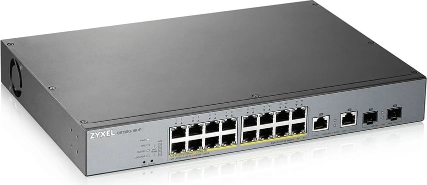 Switch Zyxel GS1350-18HP-EU0101F, Managed L2, Gigabit Ethernet, Gri