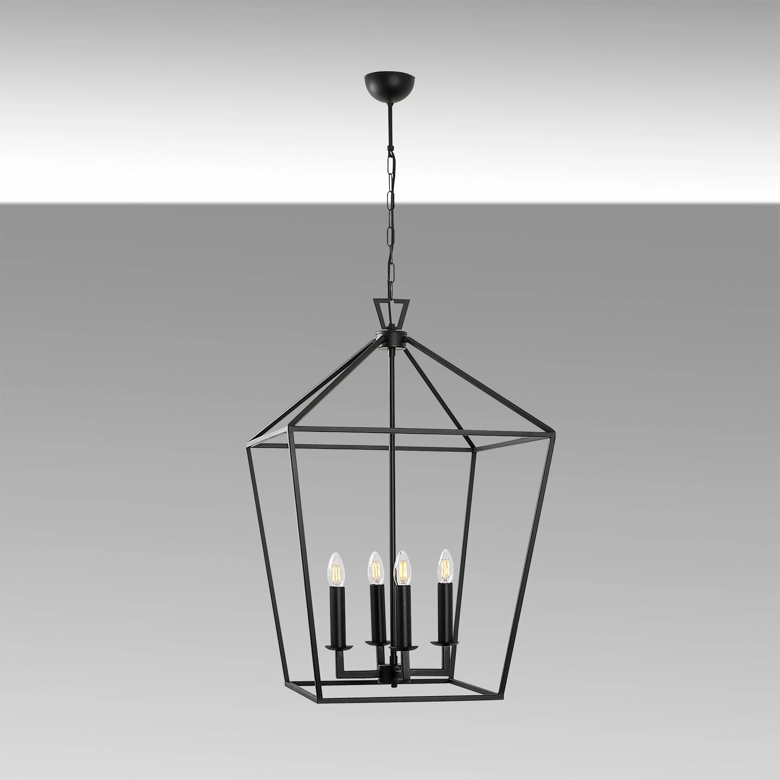 Llambë tavani moderne, ngjyrë e zezë, Opviq Till - 13251