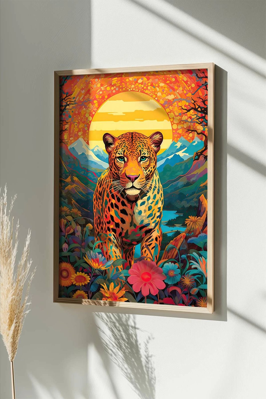 Pikturë dekorative me kornizë, shumëngjyrëshe, Wallity, Mscartmdl7, 33x48cm