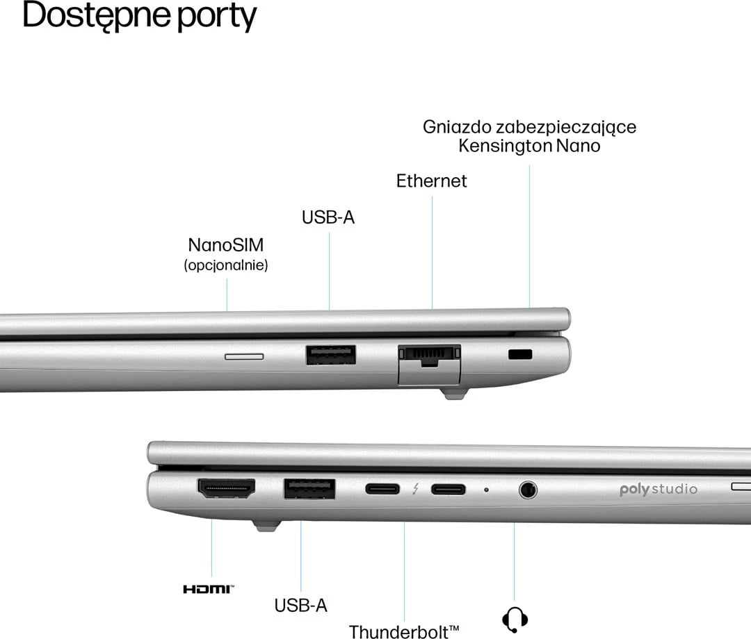 Laptop HP EliteBook 6 G1i Ultra 5 225U, 14", 24GB RAM, 512GB SSD, Pike silver
