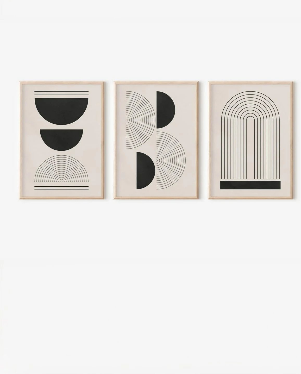 Pikturë dekorative me kornizë (3 copë), Wallity, 3Dartsohoset82