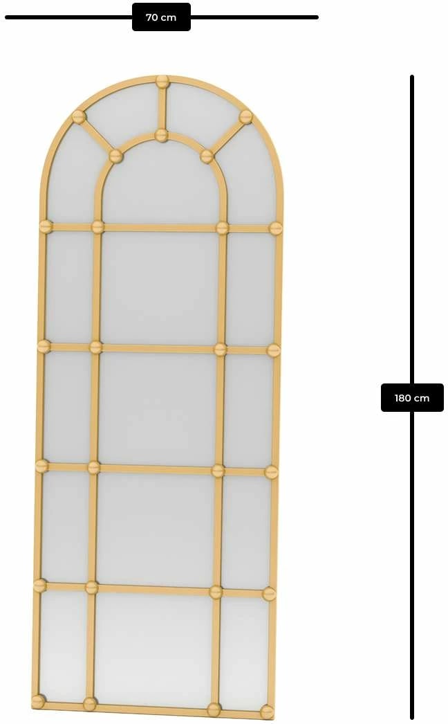 Pasqyrë Cheval, ngjyrë ari, Skye Decor, 70x180cm