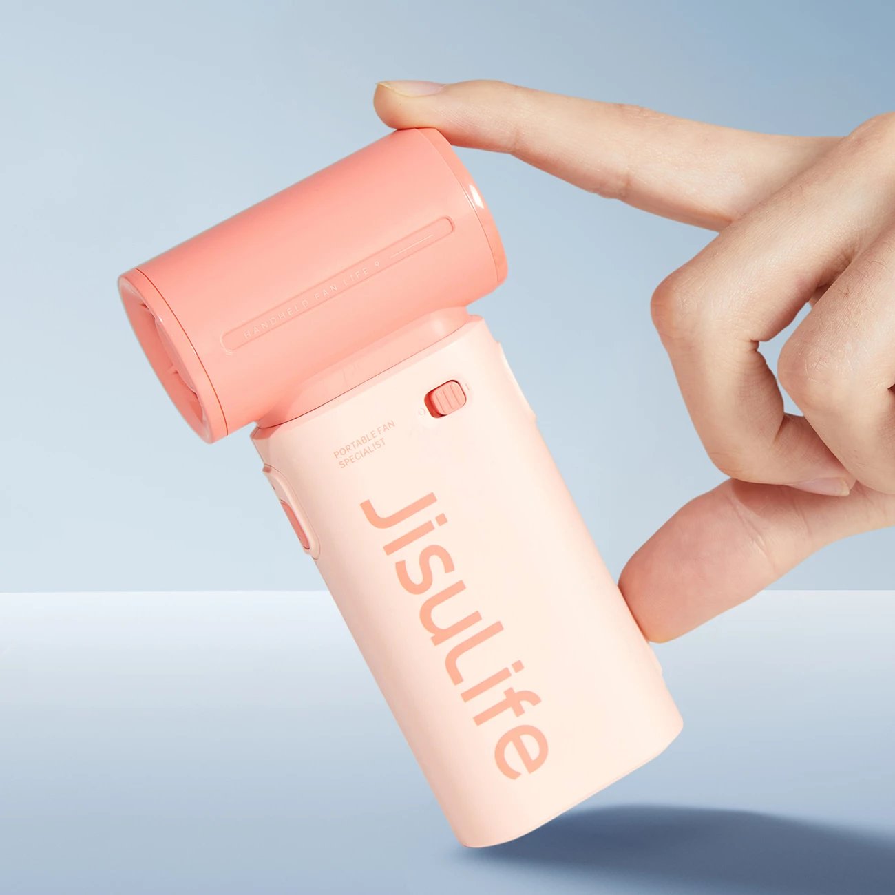 Ventilator dore Jisulife Life9, 5000mAh, USB-C, Rozë