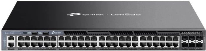 Switch TP-Link SG6654X 48x Gigabit RJ45 6x SFP+ 10G Layer 3 i menaxhueshëm i grumbullueshëm rack Omada