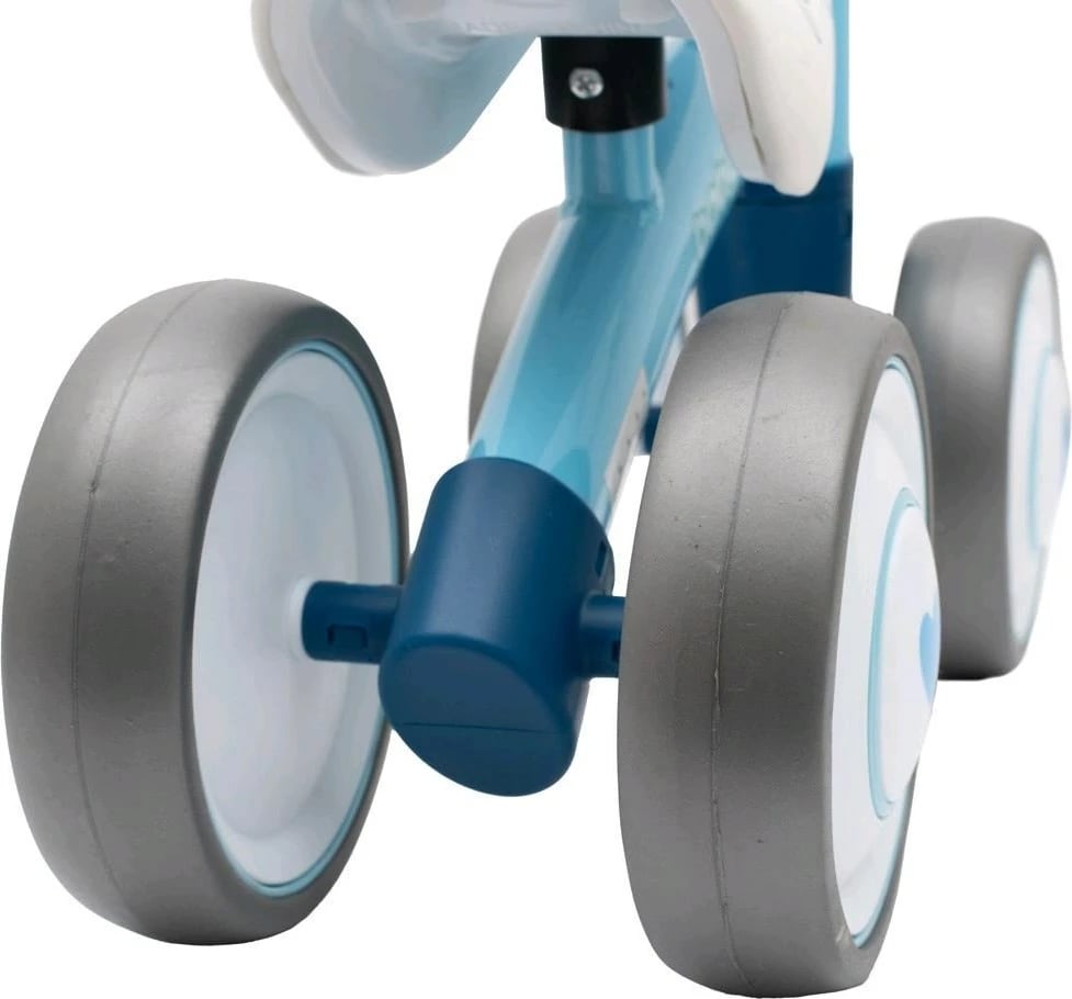 Biçikletë balancuese bebe, BABY MIX, Baby Bike Fruit, kornizë çeliku e lehtë, 4 rrota shkumë, 12–36m, rozë