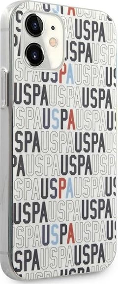 Mbështjellës U.S. Polo Assn. USHCP12SPCUSPA6 për iPhone 12 mini, 5.4", Logo Mania, Bardhë