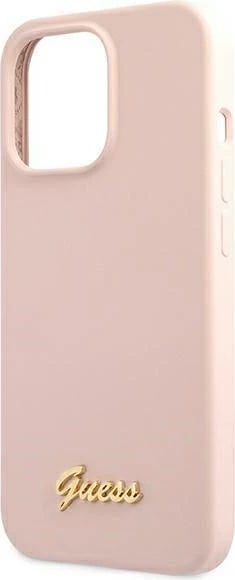 Mbështjellës Guess GUHMP13XLSLMGLP për iPhone 13 Pro Max 6.7", silikon, MagSafe, rozë e çelur