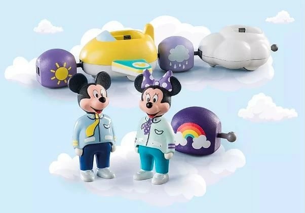 Set lodrash Playmobil 1-2-3 Disney 71320 Ride in the Clouds me Mickey dhe Minnie, 7 pjesë