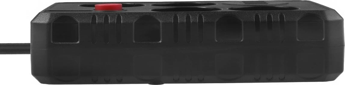 Prizë zgjatuese Maclean MCE392 B, 4x Schuko + 3x USB, 2500W, kabllo 1.5 m, e zezë