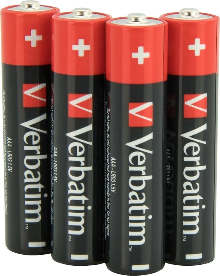Bateri alkaline Verbatim AAA, 4 copë