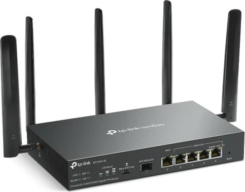 Router TP-Link Omada 4G+ Cat6 AX3000 Gigabit VPN, Wi-Fi 6, Dual-band, i zi