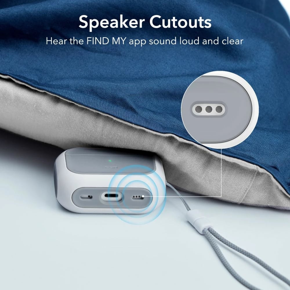 Mbështjellës ESR Orbit HaloLock me MagSafe për Apple AirPods Pro/Pro 2, Bardhë