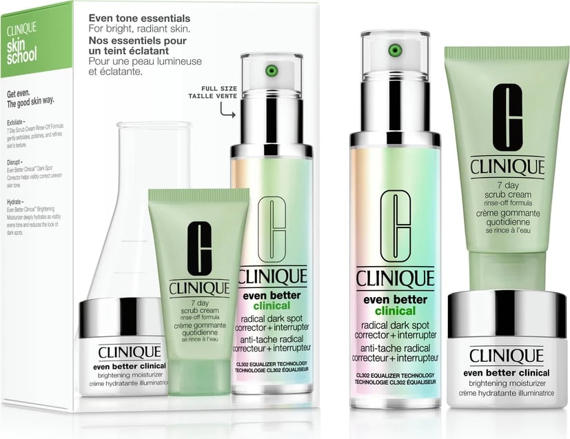 Set për kujdesin e lëkurës Clinique Even Tone Essentials për femra, 3 copë
