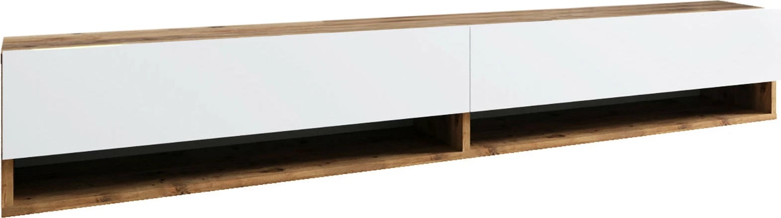 Komodë TV Skye Decor, Fr9-Aw, ngjyrë Atlantic Pine dhe e bardhë