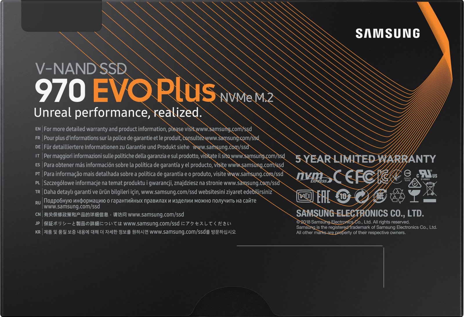SSD Samsung 970 EVO Plus, 500 GB, M.2, 3500 MB/s