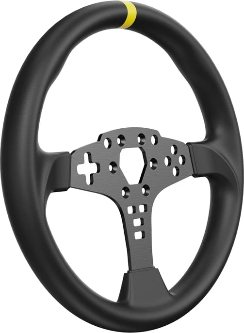 Rreth timoni gaming Moza Racing ES RS046, 12 inç, lëkurë mikrofibre, alumini, i zi