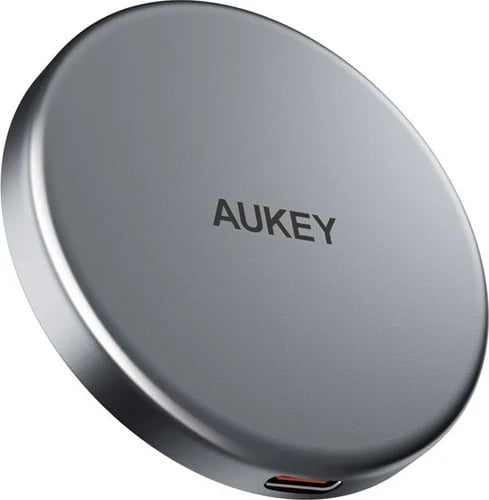 Karikues wireless magnetik AUKEY LC-MC10, për celular, Qi2, argjend