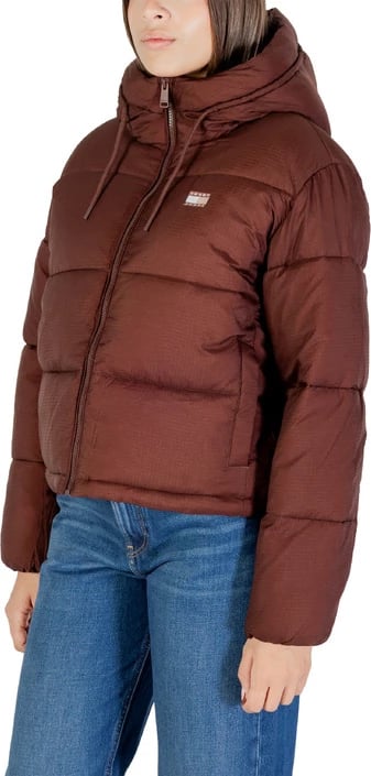 jakne Tommy Hilfiger Jeans femra, kafe