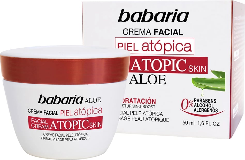 Krem fytyre Babaria Aloe Vera Atopic Skin unisex 50ml